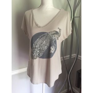 Super soft peacock T shirt